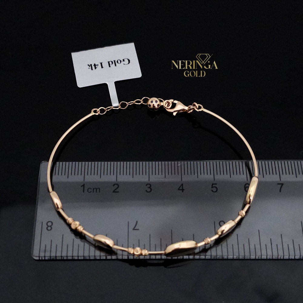 Rose gold hoop bracelet #66686