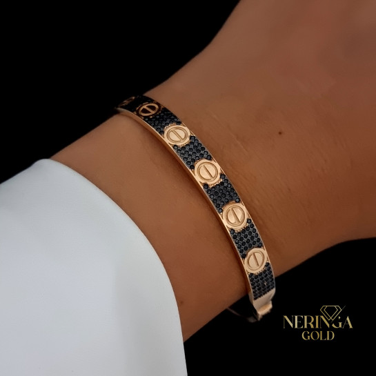 Rose gold hoop bracelet #66671