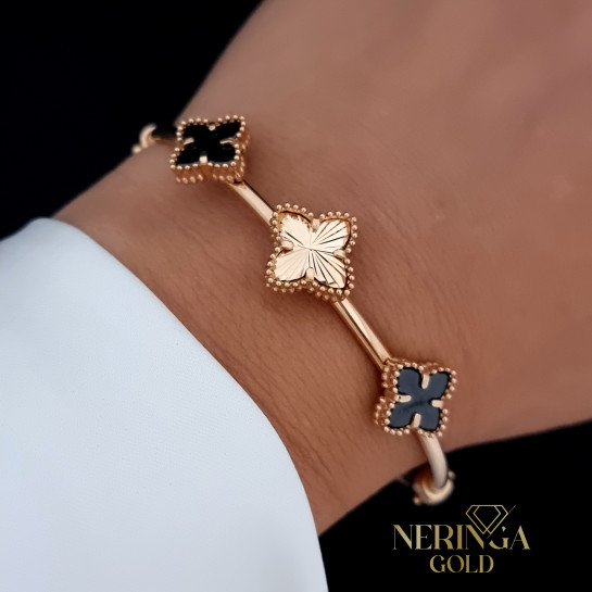 Rose gold hoop bracelet #66661