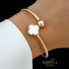 Rose gold hoop bracelet #66670