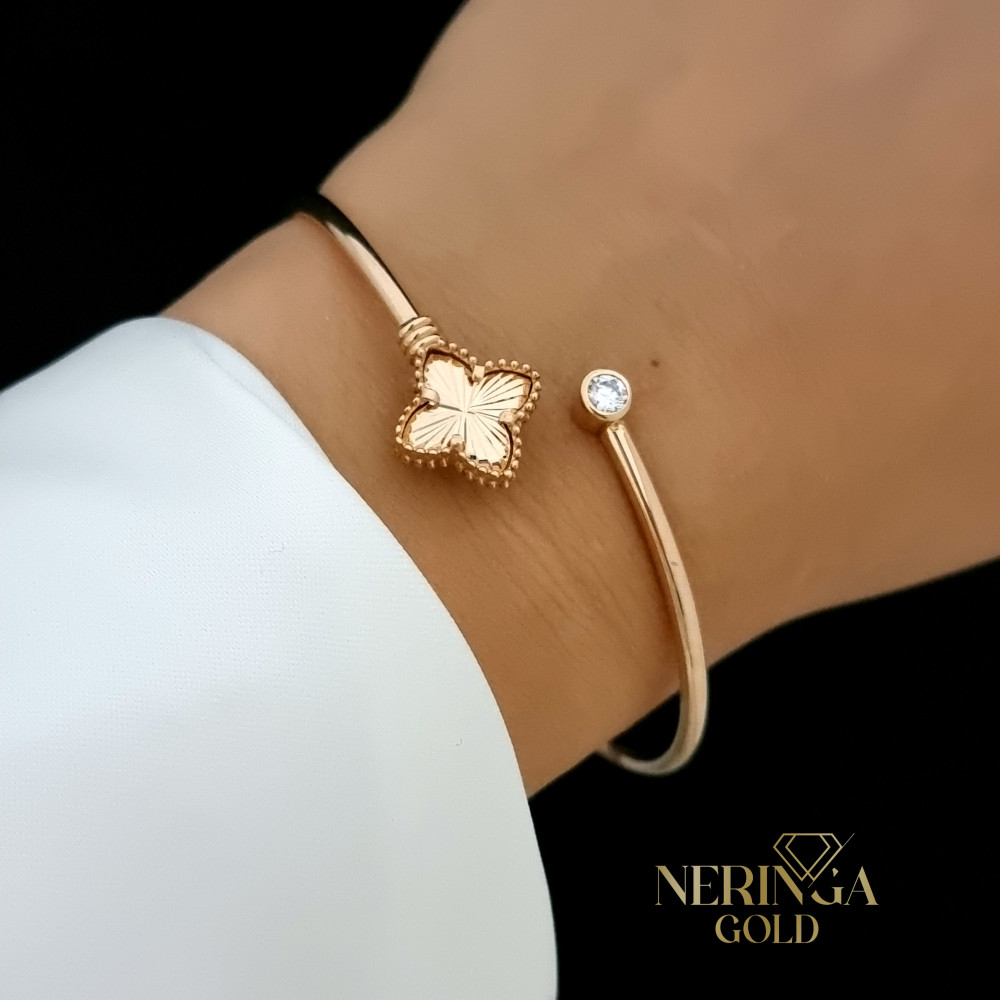 Rose gold hoop bracelet #66668