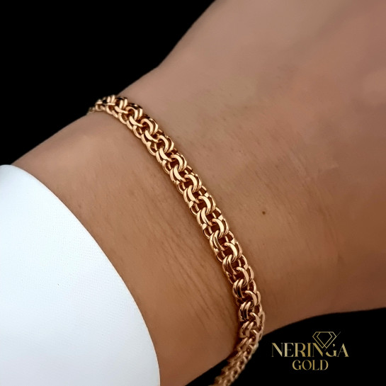 Rose gold full-bodied bracelet #66771