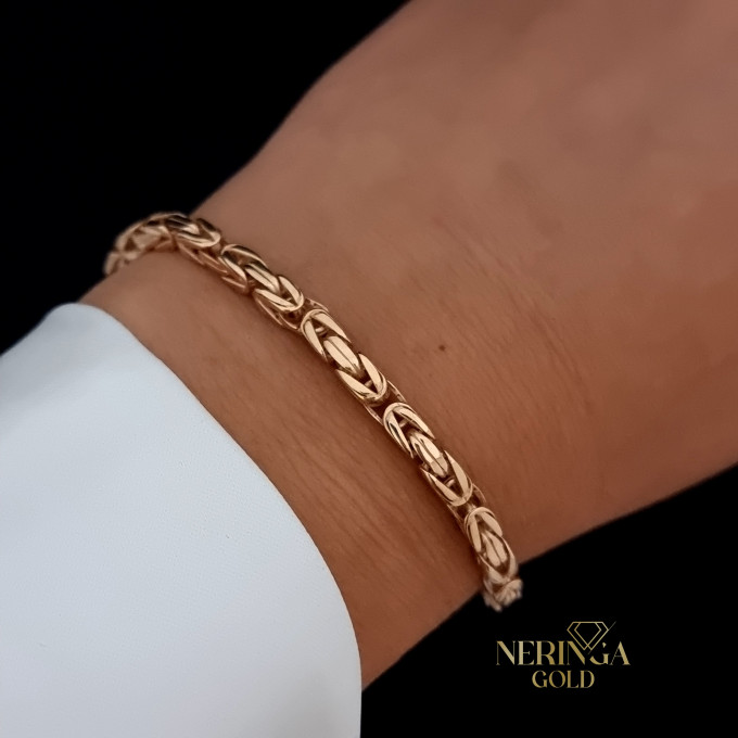Rose gold full-bodied bracelet #66776 Rose gold full-bodied bracelet #66776