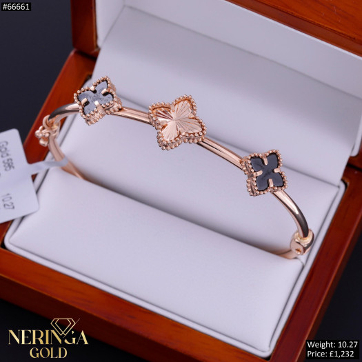 Rose gold hoop bracelet #66661