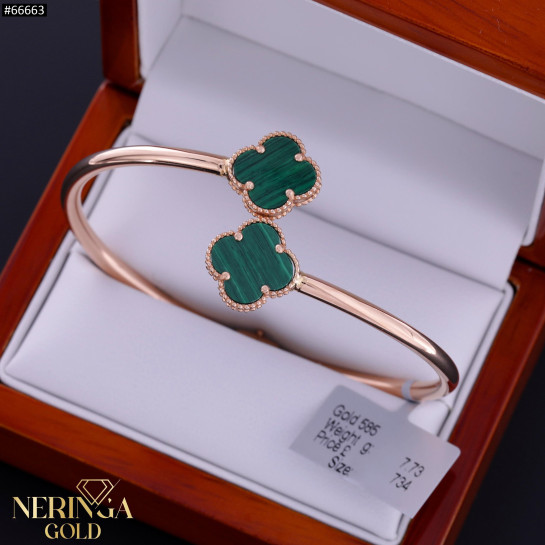 Rose gold hoop bracelet #66663