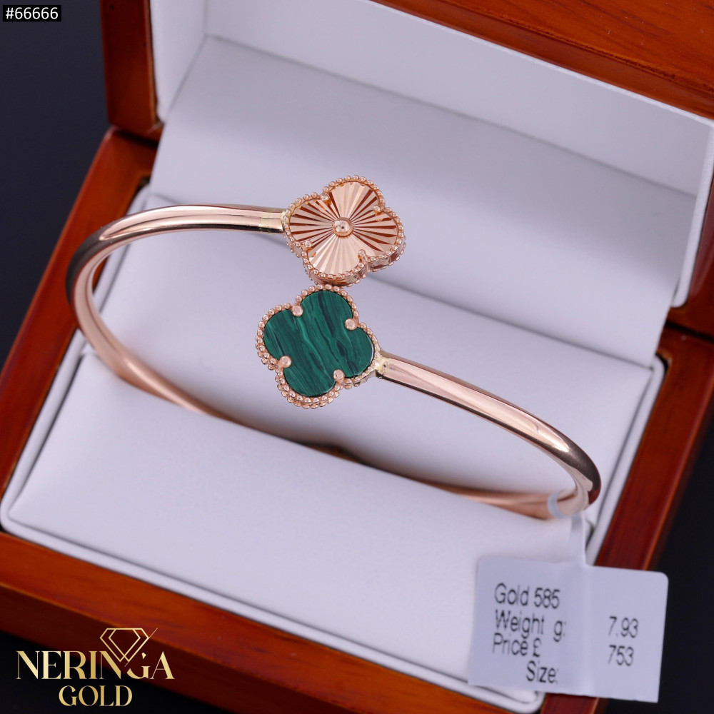 Rose gold hoop bracelet #66666