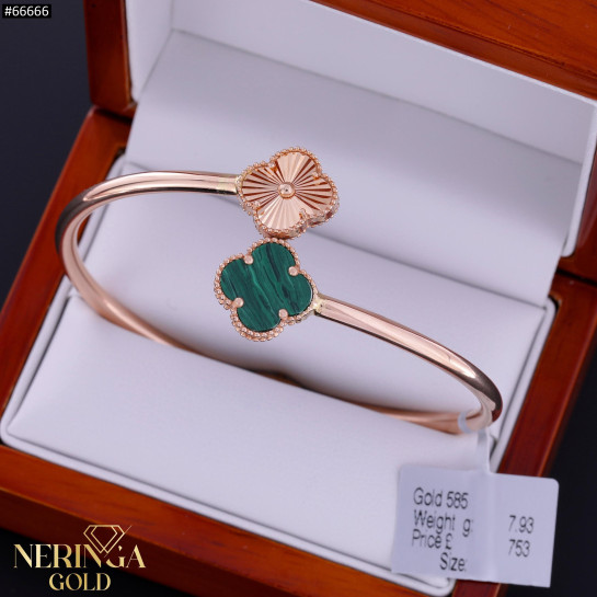 Rose gold hoop bracelet #66666