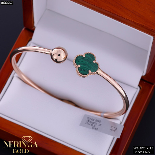 Rose gold hoop bracelet #66667