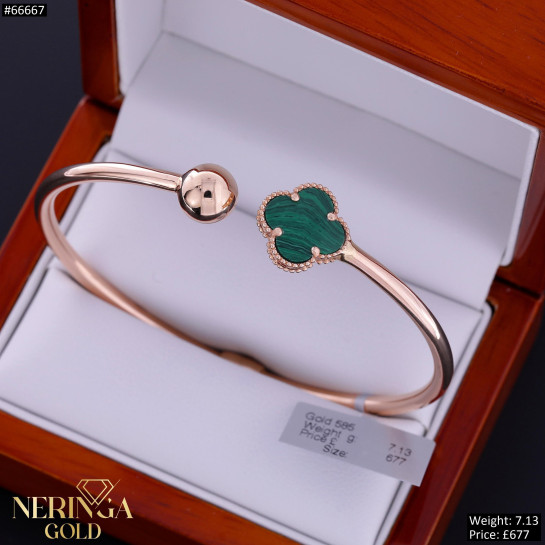 Rose gold hoop bracelet #66667