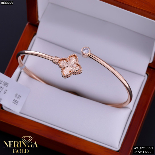Rose gold hoop bracelet #66668