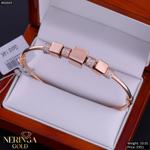Rose gold hoop bracelet #66669