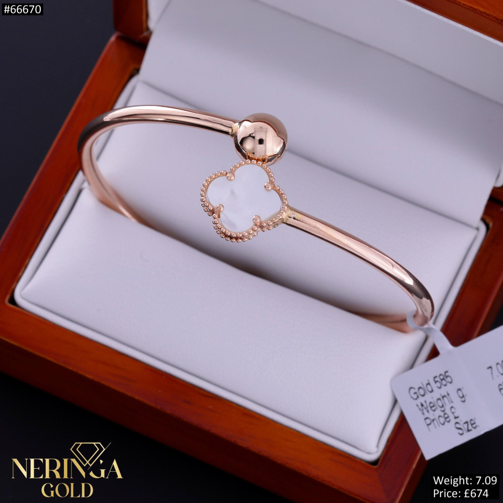 Rose gold hoop bracelet #66670