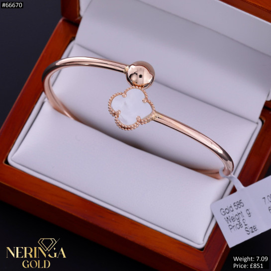 Rose gold hoop bracelet #66670