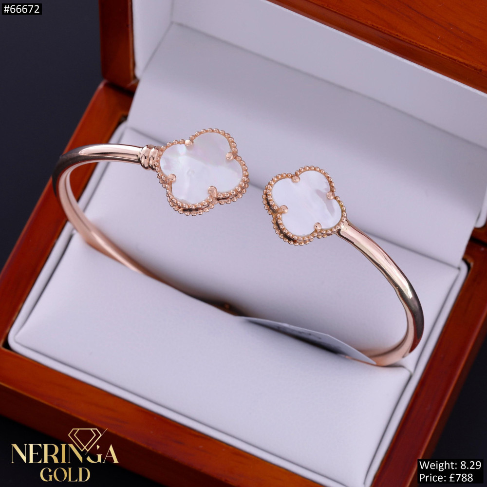 Rose gold hoop bracelet #66672