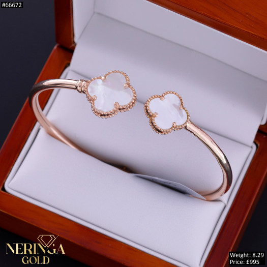 Rose gold hoop bracelet #66672