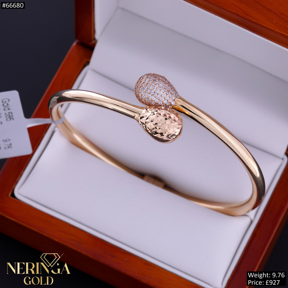 Rose gold hoop bracelet #66680