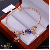Rose gold hoop bracelet #66687