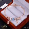 Rose gold hoop bracelet #66688
