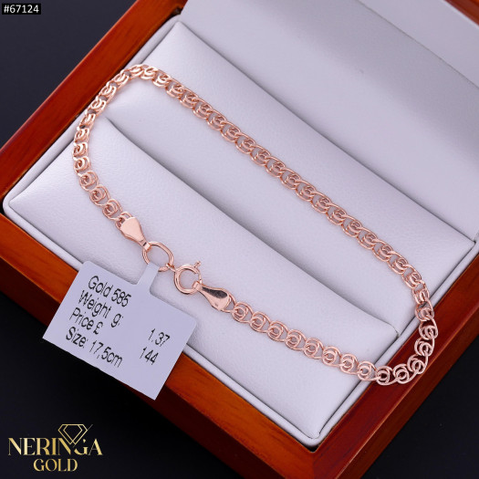Rose gold bracelet #67124
