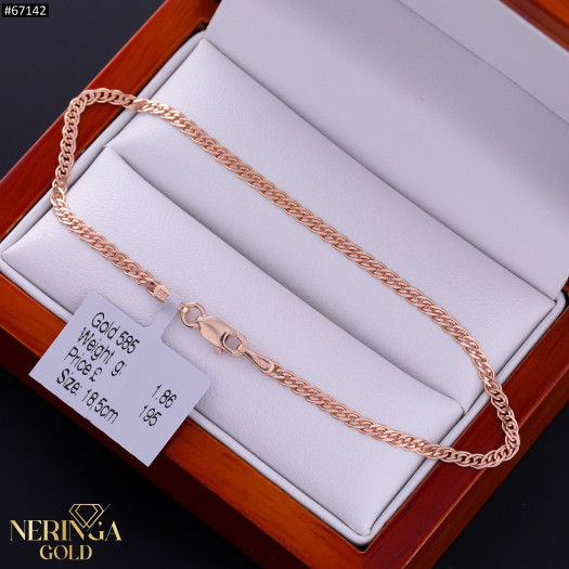 Rose gold full-bodied bracelet #67142