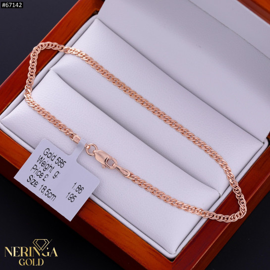 Rose gold full-bodied bracelet #67142