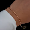 Rose gold full-bodied bracelet #67144