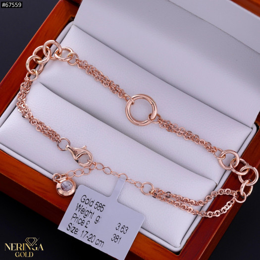 Rose gold bracelet #67559