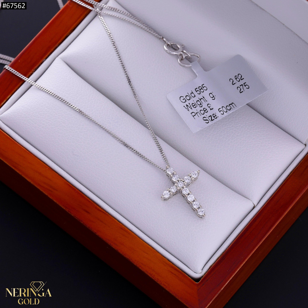 White gold necklace set #67562