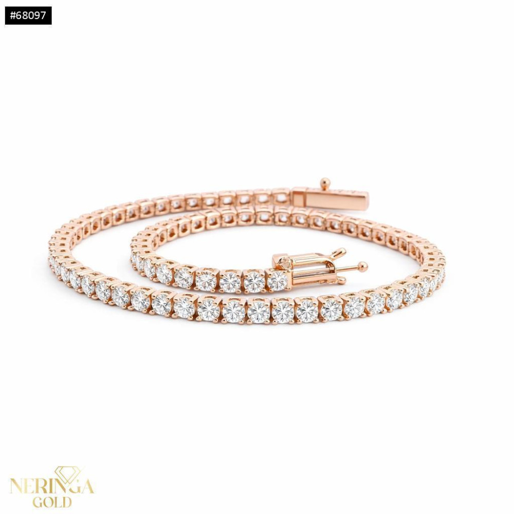 Rose gold bracelet with gemstone #68097