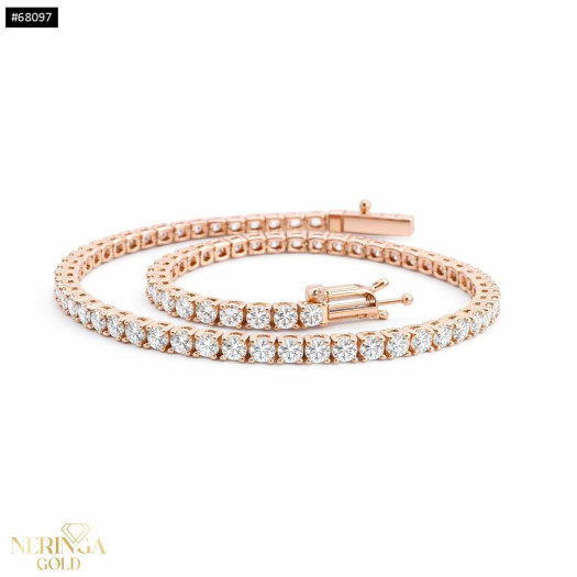Rose gold bracelet with gemstone #68097