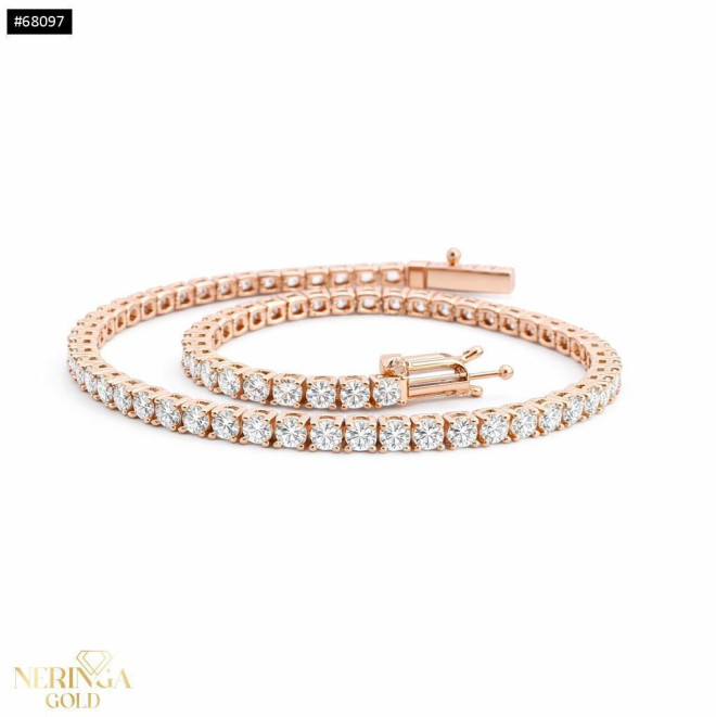 Rose gold bracelet with gemstone #68097