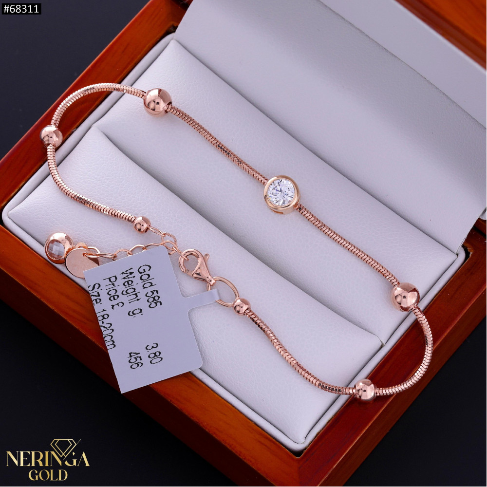 Rose gold bracelet #68311