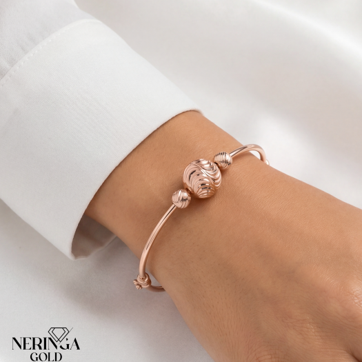 Rose gold hoop bracelet #66682