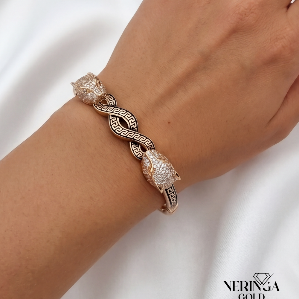 Rose gold hoop bracelet #66664