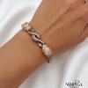 Rose gold hoop bracelet #66664