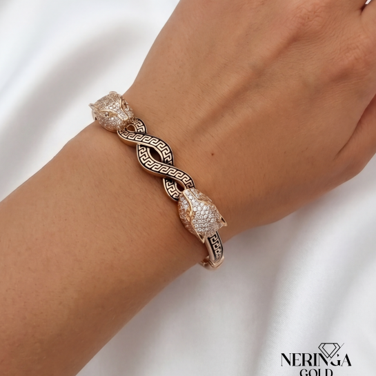 Rose gold hoop bracelet #66664