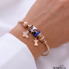 Rose gold hoop bracelet #66687