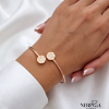 Rose gold hoop bracelet #66678
