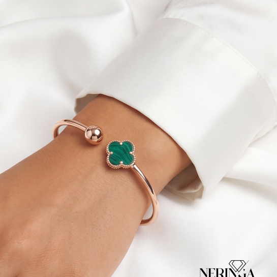 Rose gold hoop bracelet #66667