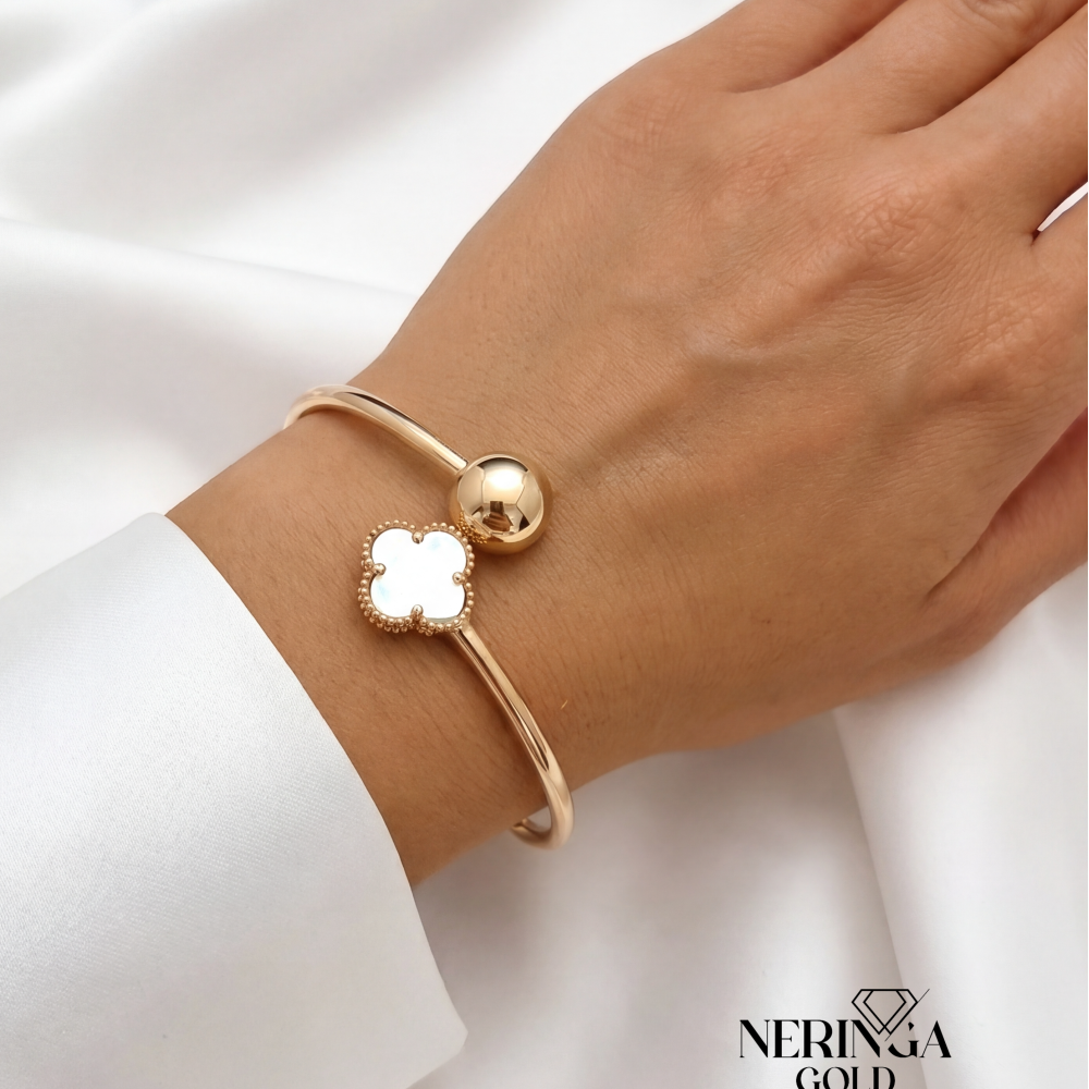 Rose gold hoop bracelet #66670