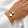 Rose gold hoop bracelet #66670
