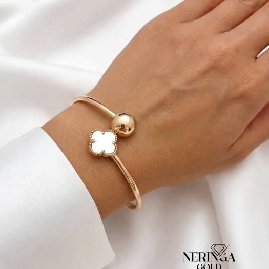 Rose gold hoop bracelet #66670
