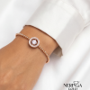 Rose gold hoop bracelet #66685
