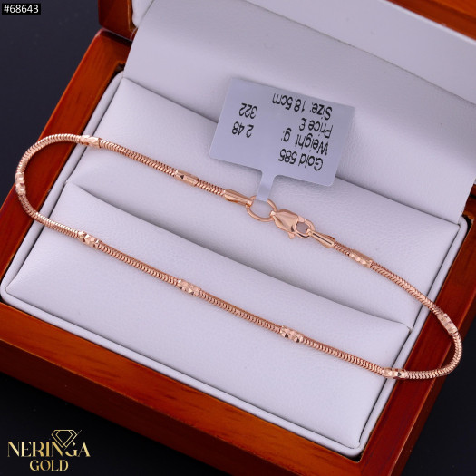 Rose gold bracelet #68643