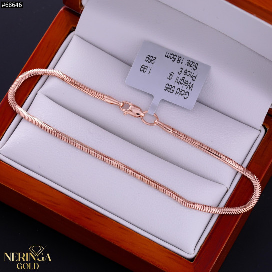 Rose gold bracelet #68646