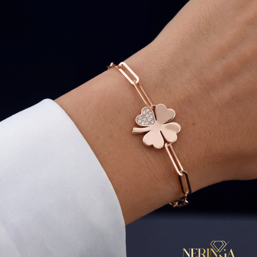 Rose gold bracelet #68780