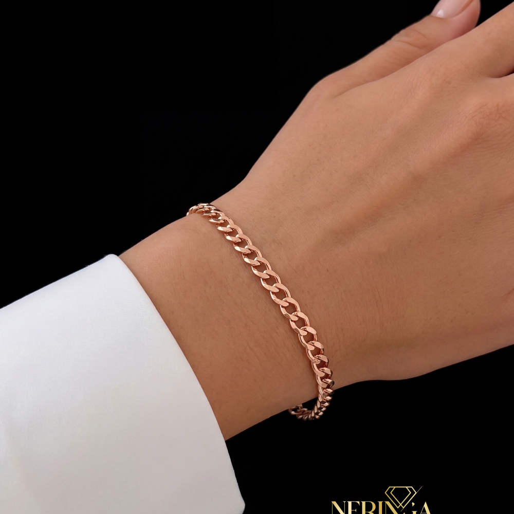 Rose gold bracelet #68783