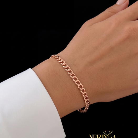 Rose gold bracelet #68783