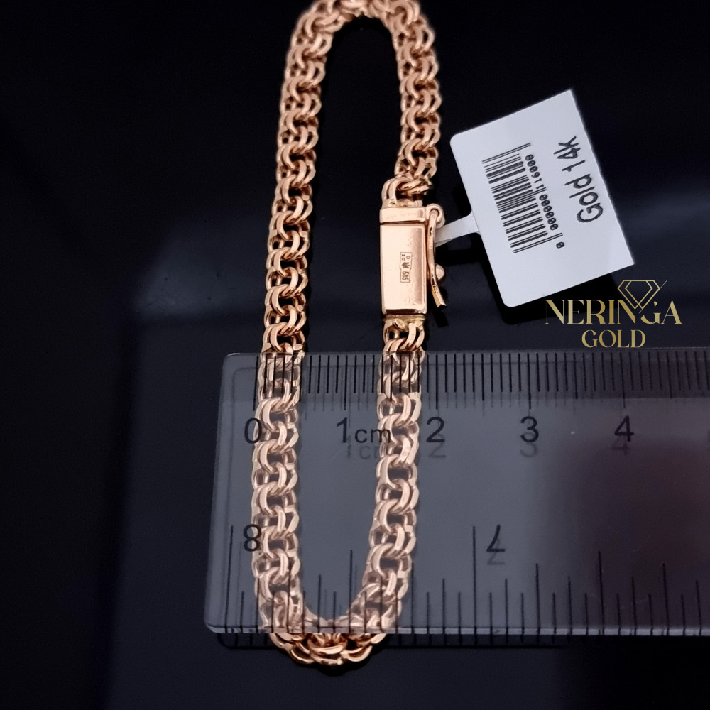 Rose gold full-bodied bracelet #68811