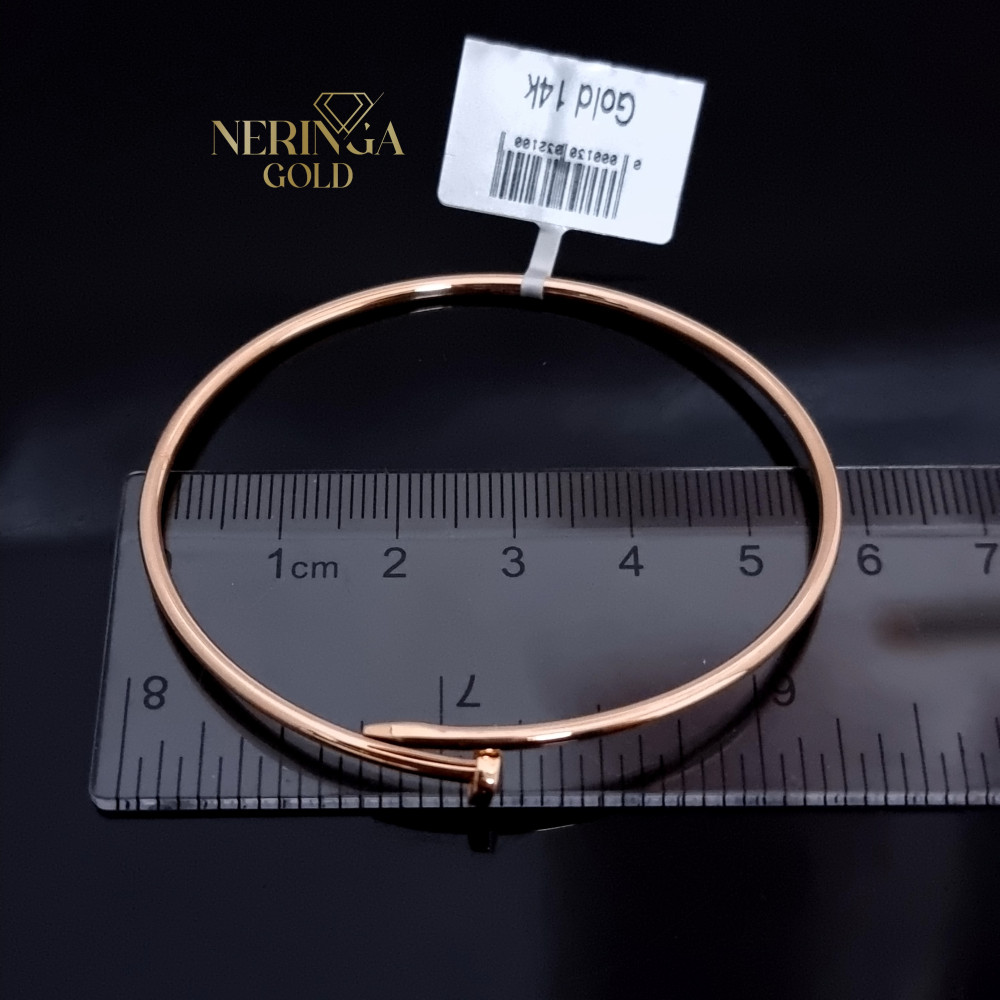 Rose gold hoop bracelet #68791